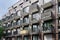 Small balconies at a student residence