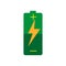 Small battery with medium charge icon vector isolated