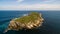 A small beautiful stone island Baleal naer Peniche in the ocean,