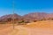 Small Bedouin buildings living in the mountains of the Sinai Peninsula