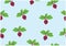 Small Beetroots pattern and wallpaper on lights blue background. Seamless pattern gift wrap and wallpaper