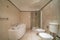 Small beige bathroom