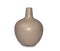 Small beige ceramic vase