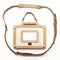 Small Beige Handbag With Strap - Instant Film Style Photo Frame