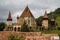 Small Biertan village with fortified church