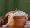 Small birch bark casket with pearl beads