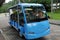 Small Blue Tour Coach Bus, New Zealand