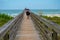 Small boardwalk on Ponce Inlet beach