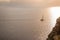 Small boat on the cliff in Majorca, Balearic islands, 2