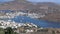 Small Boat Entering the Port of Skala at Patmos Island in Greece