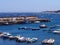 Small boat harbor in Candelaria on the canary island teneriffa