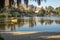 Small boat at Huacachina Oasis Lake - Ica, Peru