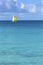 Small boat in open sea, Caribbean