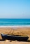 Small boat on Tagazout Beach, Morocco