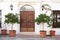 Small boutique luxury hotel front door entrance Spain