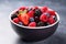 a small bowl filled with berries