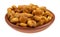 Small bowl of organic corn nuts