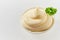 Small bowl of twirled spicy mayonnaise