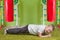 Small boy doing strength exercise perfect plank .Physical education,fitness,sports.concept of a healthy lifestyle.