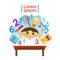 Small Boy Learning Child Preschool Education Concept