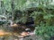 Small bridge in Moustier-Ventadour, France