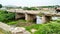 A small broken bridge built in the forest. Oldest bridge