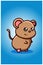 The small brown mouse illustration