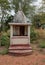 Small Buddhist chapel in the middle on Sri Lanka.