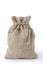 small burlap sack