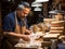 Small business owner preparing goods for delivery