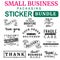 Small Business Packaging Sticker Bundle: Hand-drawn typography designs in SVG for labels, branding, and product marketing.