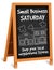 Small Business Saturday, Advertising Sidewalk Sign, Folding Easel