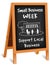 Small Business Week, Advertising Sidewalk Sign, Folding Easel