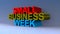 Small business week on blue