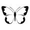 Small butterfly icon, simple style.