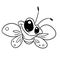 Small butterfly insect character illustration cartoon coloring