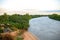 Small caban by the river