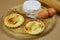 Small camembert quiches