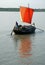 A small cargo boat on the Rupsa River near Mongla in Bangladesh