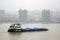 Small cargo vessel on Chinese river