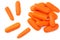 small carrots isolated pictures