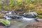 Small cascades on the West Kill in autumn.Catskill Mountains.New York.USA