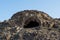 Small cave on amazing beautiful mountain rocks