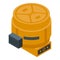 Small cement mixer icon isometric vector. Lorry tool