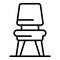 Small chair icon outline vector. Garden chair