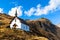 Small chapel of Belalp in Swiss Alps