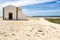 Small chapel of Nossa Senhora da Graca inside Sagres fortress in Algarve, Portugal