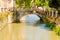 Small and charming bridge near Los Jardines de la Isla in Aranjuez.