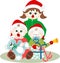 Small children singing Christmas carols