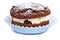 Small chocolate cup sponge cake